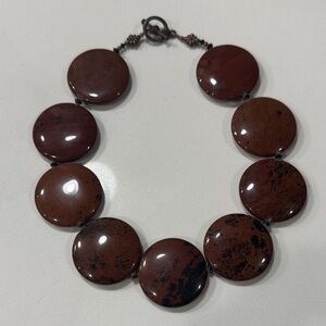 Elegant Brown Stone Necklace